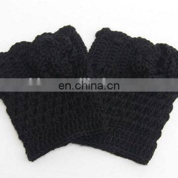 Winter Hand Crochet Short Boot Cuffs Christmas Gifts photo-3