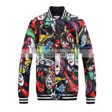 Wholesale winter warm 3D print jacket