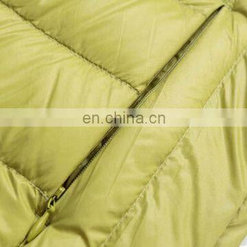 Thin Woman Yellow Down Jacket With Light Color and Weight photo-5