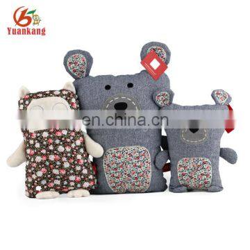 Plush Lovable Grey Fabrics Bear Soft Stuffed Toy photo-5