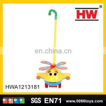 hot sell 20cm baby toy plastic wheel hand push toy for children