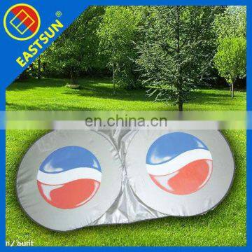 Nylon car front sun shade with customized logo