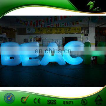 Custom Inflatable Led Lighting Letter Balloon Brand Advertising Helium Ball Trade Show Parade Inflatables