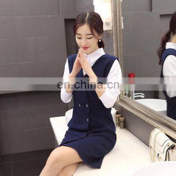 2015 Women New Sexy Fashion Wool Vest Dress , Wholesale Simple Lattice Fashion Dress photo-4