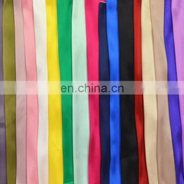 Multicolor Crimson Dark Red 100% Silk Satin Fabric in Solid Color photo-4