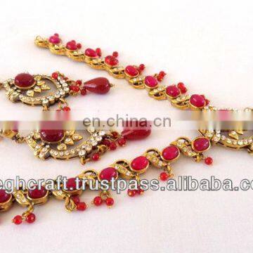 Bollywood Fashion Victorian jewelry set-Victorian diamond jewelry-Indian Victorian jewelry -Indian imitation jewelry Wholesale