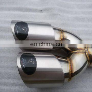 Universal Fits Car Stainless Steel Chrome Round Exhaust Tail Muffler Tip Pipe photo-5