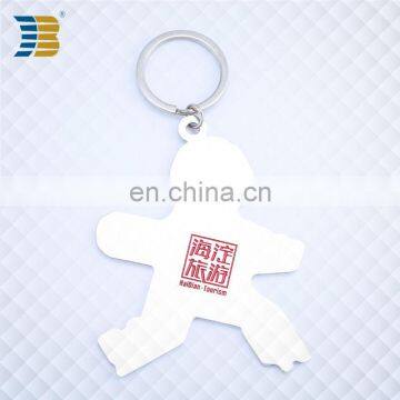 3D Person Shape Custom Made Metal Painted Keychain With Engraving photo-2