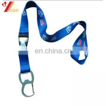 Full color printing logo lanyard with safty break and metal hook