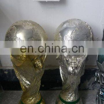 custom poly resin craft football award trophy ,custom make basketball gold and silver world cup replica award trophy