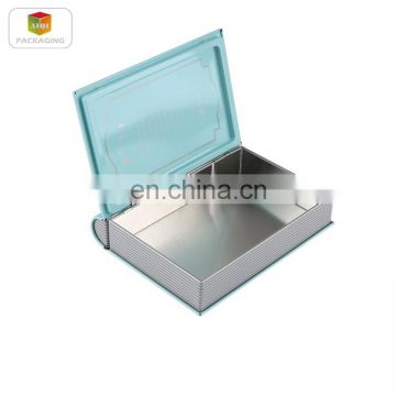 2014 newest hot selling book shape chocolate tin box