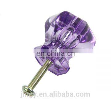 luxury purple acrylic crystal rhinestone furniture handles