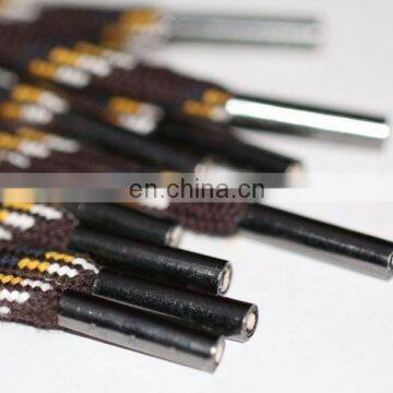 Alibaba supplier custom high quality hemp shoelaces with metal tips