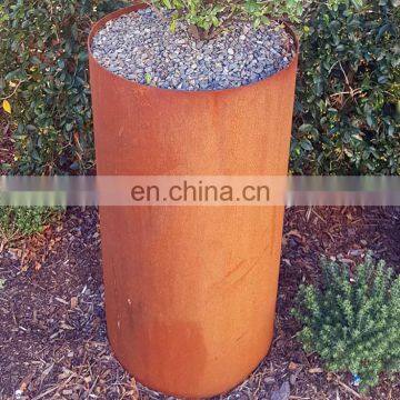 High Quality Corten Steel Planters Box Flower Pots photo-6
