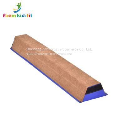 Kids Gymnastic Folding Suede Double Balance Beam Training Equipment for Gymnasts photo-3