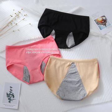 Physiological Underwear Ladies Mid-high Waist Warm Palace Before and After Menstrual Period Leak-proof Cotton Antibacterial Big Aunt Sanitary Pants Breathable photo-4