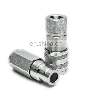 Factory direct supply flat face quick disconnect hydraulic male coupling for mini excavator meet ISO 16028