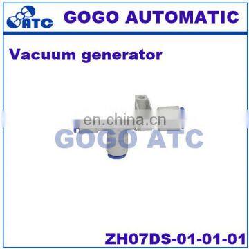 GOGO ATC Pipe Type Vacuum Generator ZH07DS-01-01-01 -88kPa Thread Rc1/8 SMC Type Screw-in Connection