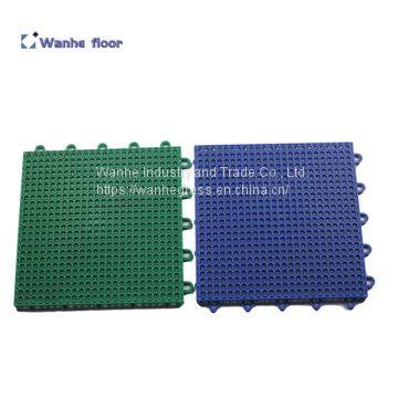 Wanhe factory plastic sport court flooring for garage floors