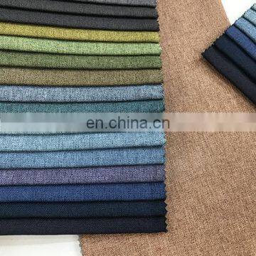 High Quality Upholster 100% Polyester Woven Trending Products Coating Sofa Linen Look Fabric photo-2