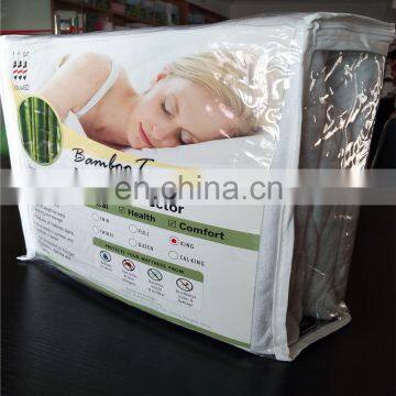 Hypoallergenic Waterproof Bamboo Jacquard Mattress Protector Fabric Breathable photo-6