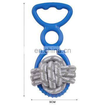 JIANICAT TPR Cotton Rope Chew Pet Dog Ball Toy photo-2