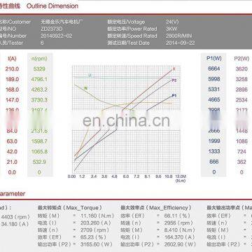 China Wuxi High Rpm High Torque Hydraulic 24V 3KW dc Motor for Forklift O.D.127mmZD2373D photo-6