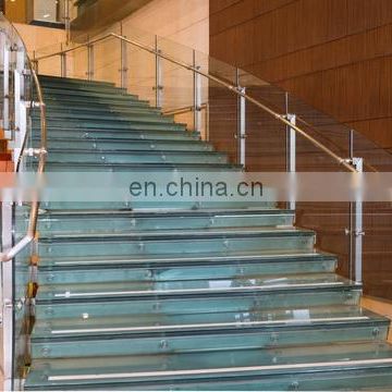 safe ultra clear factory price laminated glass pvb laminated glass stair panel