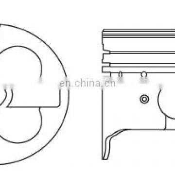 Engine Piston Kit CL Piston 3 Cyl Bore Dia. 76.00mm 993CC Ring 13011-87717 1310187725 13101-87727 13102-87712 13101-87725 photo-2
