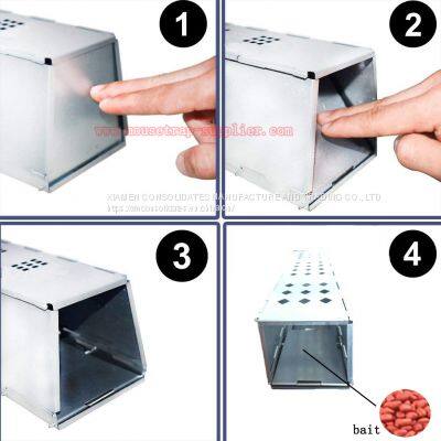 Indoor & Outdoor Humane Foldable Mouse Rodent Live Catch No Kill Trap Cage photo-4