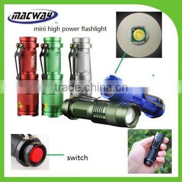 Factory mini led flashlight power bank led flashlight