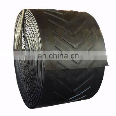 rubber fabric ribbed EP Chevron conveyor belt