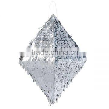 Diamond Silver Metallic Foil Pinata SD071                        
                                                Quality Choice