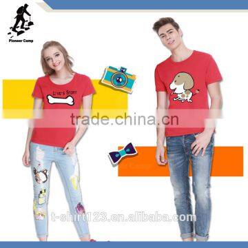 Lover Couples t Shirt With Customized Printing in 100% Carted Cotton Material photo-2