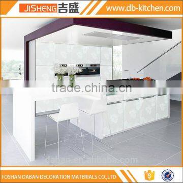 High gloss white lacquer kitchen cabinet foshan