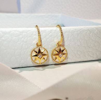 Octagonal Compass Shell Earrings photo-2