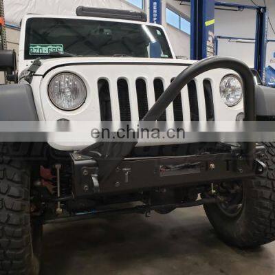 High Quality Jk Steel EVO Front Bumper For Jeep Wrangler 4x4 Offroad Front Bumper Guard Car Accessories photo-3