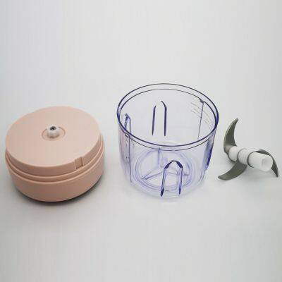 250ml Pink Electric Wireless Portable Mini Garlic Food Chopper photo-2