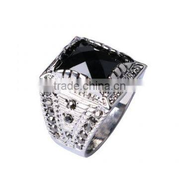 Fashion silver stone ring designs for men