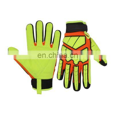 HANDLANDY heavy duty hand gloves spandex back with TPR anti-impact safety hand gloves