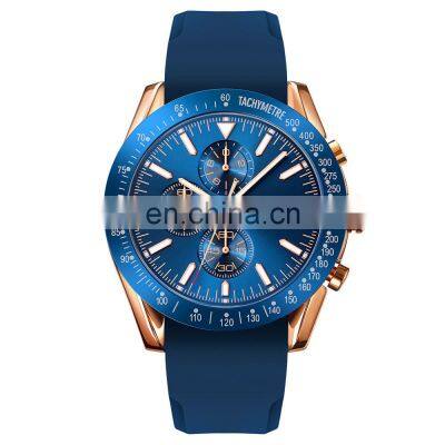 Skmei 9253 Mens Watches Top Brand Luxury Silicone Watch Chronograph Stopwatch Quartz Wristwatches