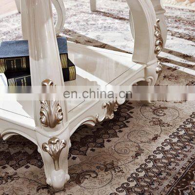 French Style Antique Royal White Marble Dining Room Furniture Sets photo-5
