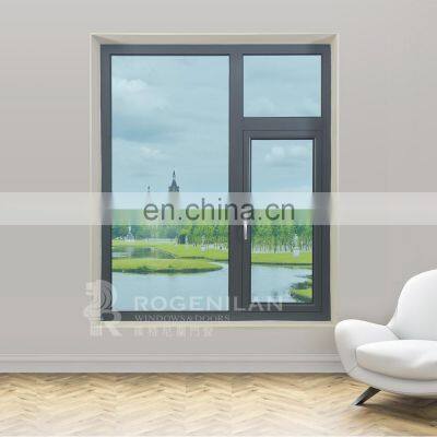 Cheap Double Glass Double Tempered Aluminum Thermal Break Casement Windows photo-2
