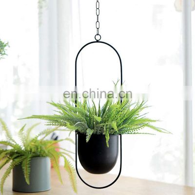 Factory Supply Latest Wholesale Iron Cheap Outdoor Garden Small Hanging Flower Pots