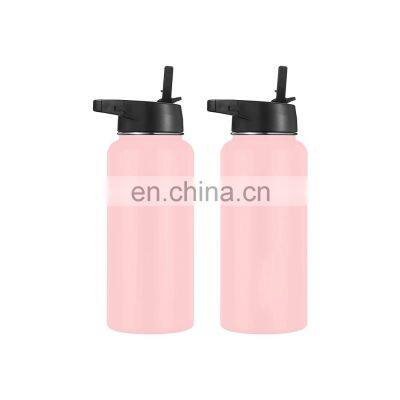 500ml Vacuum Flask Bottle Thermos Stainless Steel Double Wall Black Bottle Packaging Label Custom Gift Bussiness