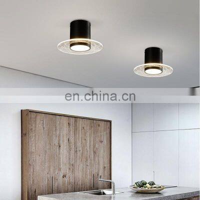 HUAYI Factory Price Modern Home Living Room Decoration Aluminum Acrylic LED Pendant Ceiling Lights