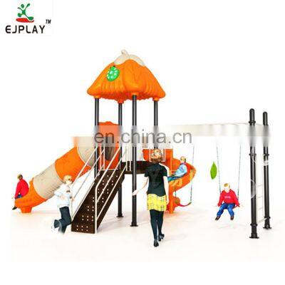 Children Amusement Park Equipment Kindergarten Kids Plastic Commercial Outdoor Playground Garden Slide And Swing