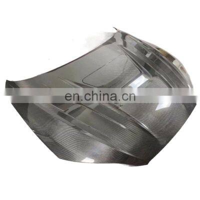 Carbon Fiber Black Hood For Au di A4 A52019 2020 2021 Engine Cover