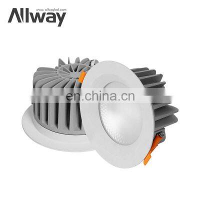 ALLWAY New Design Round Ceiling Downlight Waterproof Indoor 15W Led Recessed SMD Down Lamp