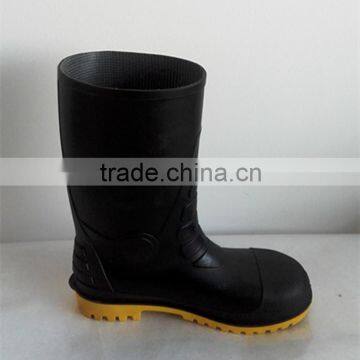 Anti-impact Black Safety Boots /pvc Materials photo-3